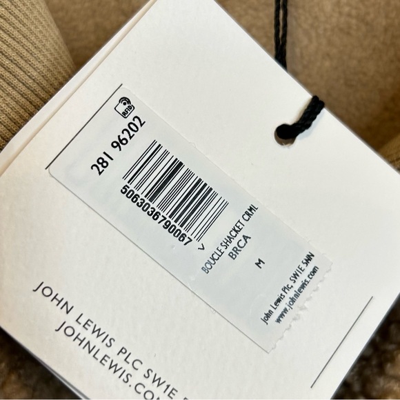 John Lewis Boucle Shacket Jacket Tan - Picture 5 of 6